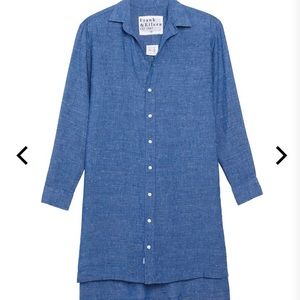 Frank & Eileen Blue Button-Up Dress